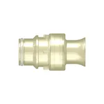 Spaulding Series Aseptic Disconnect Male Plug Connector, Animal-Free PolySulfone, Silicone O-Ring