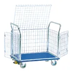 AS ONE Wire mesh Cart with Top lid, 윗 덮개형 철망 대차