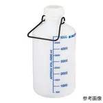 AS ONE with Handle Narrow-Mouth Bottle (with Blue Scale), 손잡이 있는 세구병 (파란색 눈금)