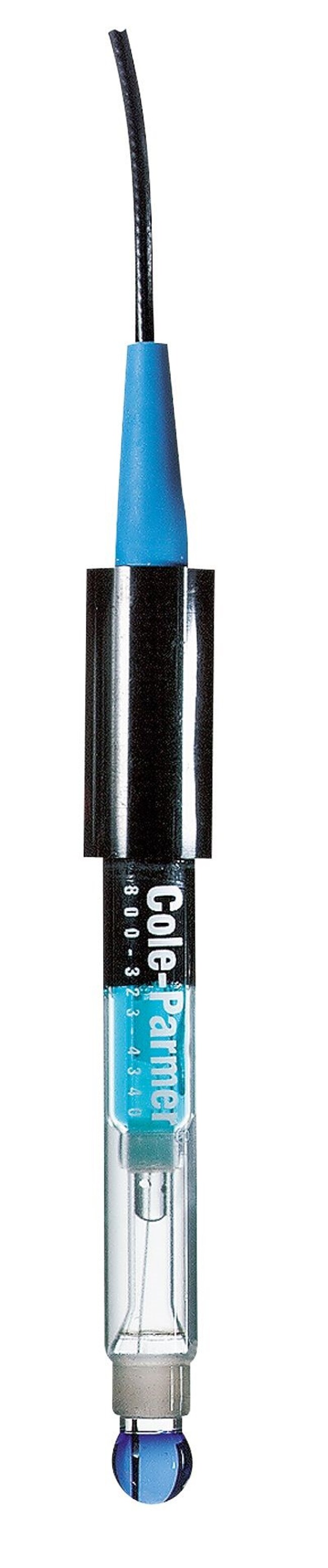 Thermo Fisher Scientific Cole-Parmer pH Probe, DJ/Glass/100Ohm RTD/12mm/10 ft. ,Tinned/BNC