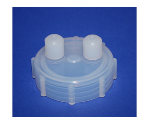 AS ONE Jar Screw Lid for Transporting Liquid with Port, 액체이송용 스크루 뚜껑(포트 부속)