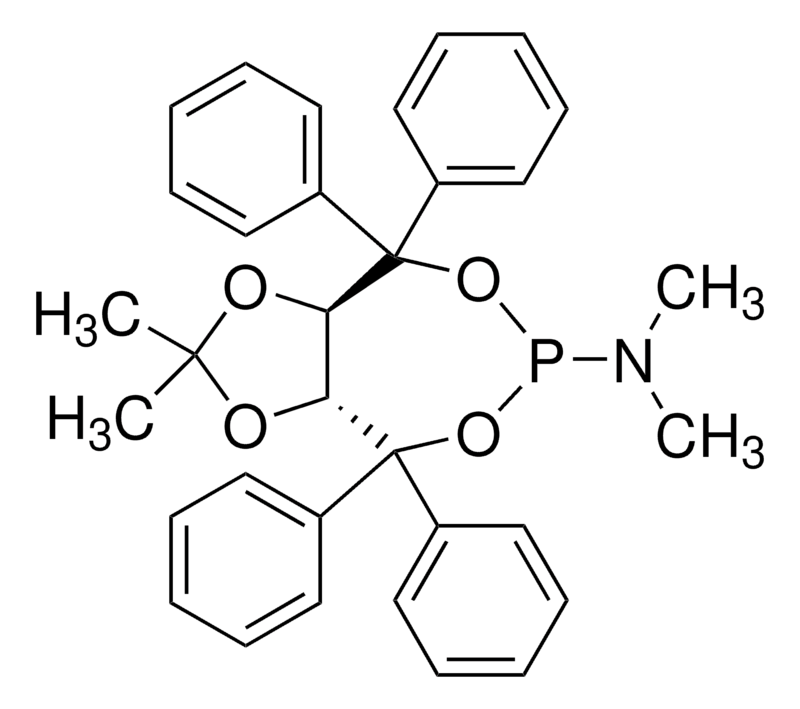 Merck (3aR,8aR)-(-)-(2,2-Dimethyl-4,4,8,8-tetraphenyl-tetrahydro-[1,3]dioxolo[4,5-e][1,3,2]dioxaphosphepin-6-yl)dimethylamine