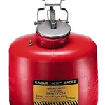 Thermo Fisher Scientific Eagle Red HDPE Waste Disposal Safety Can, 3 gallon