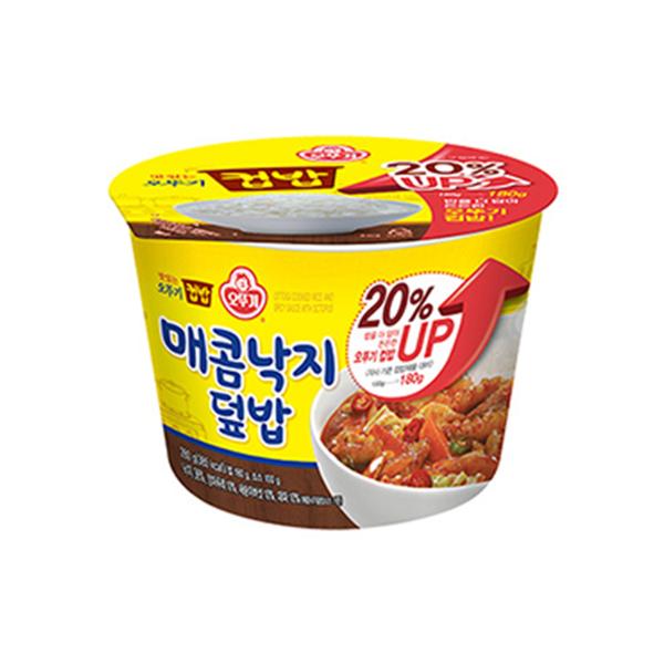 OFFICENEX [P]오뚜기 컵밥 매콤낙지덮밥(280g/12EA)