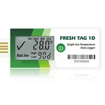 FRESHLIANCE 디스플레이가 있는 일회용 온도 데이터로거