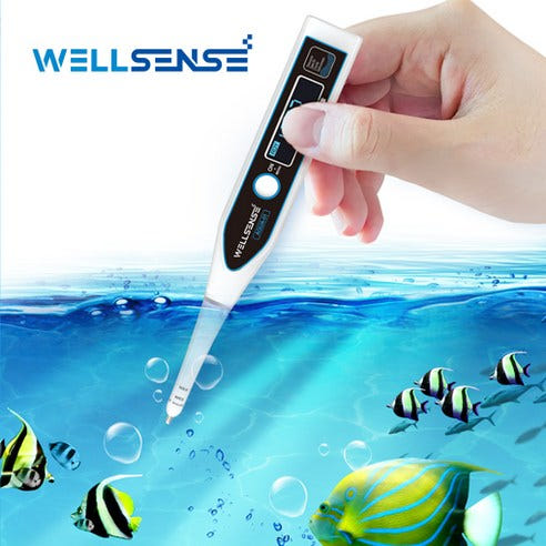 WELLSENSE 웰센스 디지털 해수 비중 염도계 AQUA-01 횟집 해양 수산 양식장 바닷물 어항 해수어