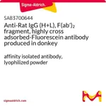 Merck Anti-Rat IgG (H+L), F(ab')2 fragment, highly cross adsorbed-Fluorescein antibody produced in donkey