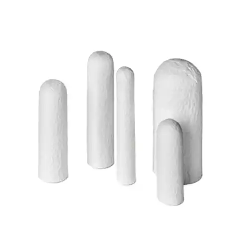 Sterlitech Glass Microfibers with Collar and Recesses extraction thimble filter / 유리섬유원통형추출필터