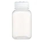 Thermo Fisher Scientific Nalgene Square Wide-Mouth PPCO Bottles with Closure: Bulk Pack, Autoclavable, 250mL