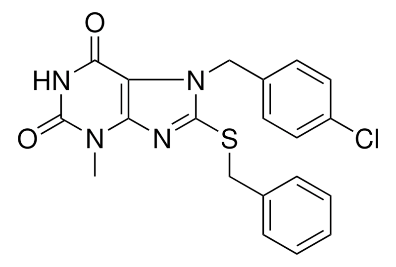 Merck 8-BENZYLSULFANYL-7-(4-CHLORO-B - 25 MG&