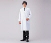 AS ONE White Lab Coat for Men (with Cuff Strap), 남성용 랩 코트 (소맷부리 조절끈)