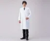 AS ONE White Lab Coat for Men (with Cuff Strap), 남성용 랩 코트 (소맷부리 조절끈)