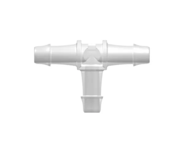 Tee Tube Fitting with 500 Series Barbs, 1/8` (3.2 mm) ID Tubing