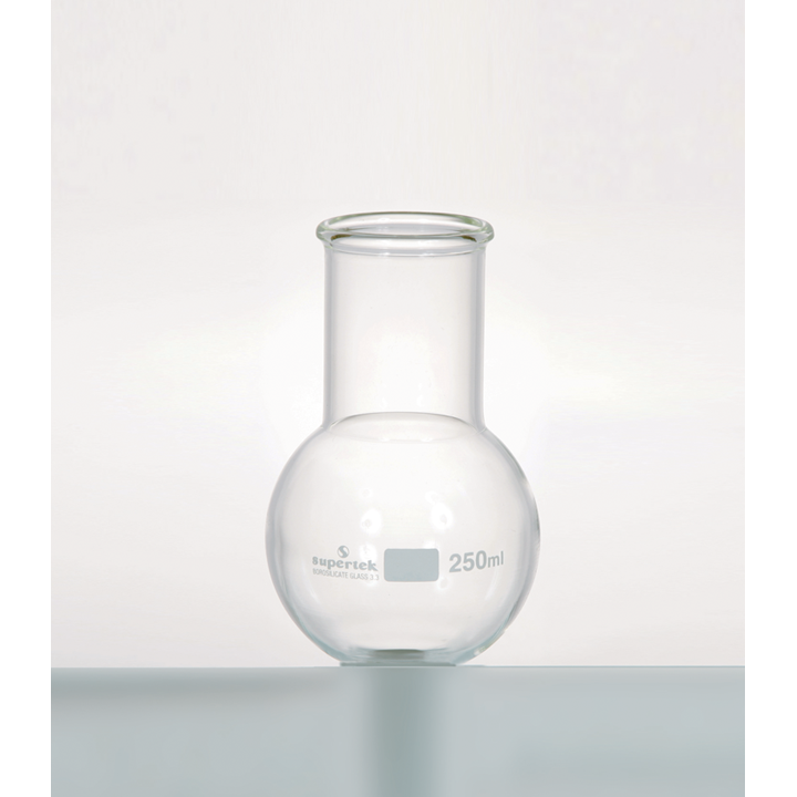 Supertek Flask, Flat Bottom, Wide Neck