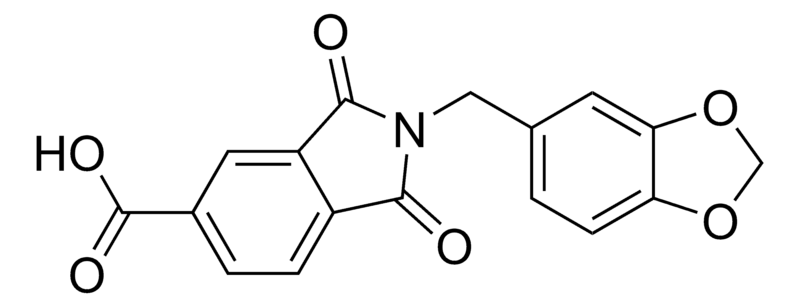 Merck 2-(1,3-Benzodioxol-5-ylmethyl)-1,3-dioxo-5-isoindolinecarboxylic acid