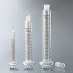AS ONE Graduated Cylinder Glass(with Plug), 유전 메스실린더