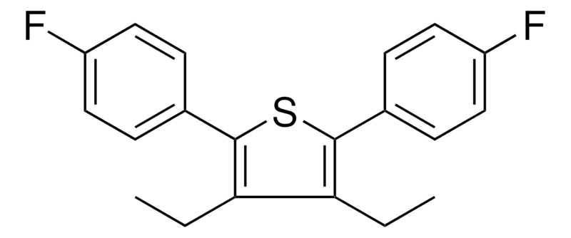 Merck 3,4-DIETHYL-2,5-BIS-(4-FLUORO- - 50 MG&