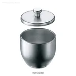 Daihan Science Iron Crucible, Ideal for many Alkali and Peroxide Fusion, 스틸 도가니