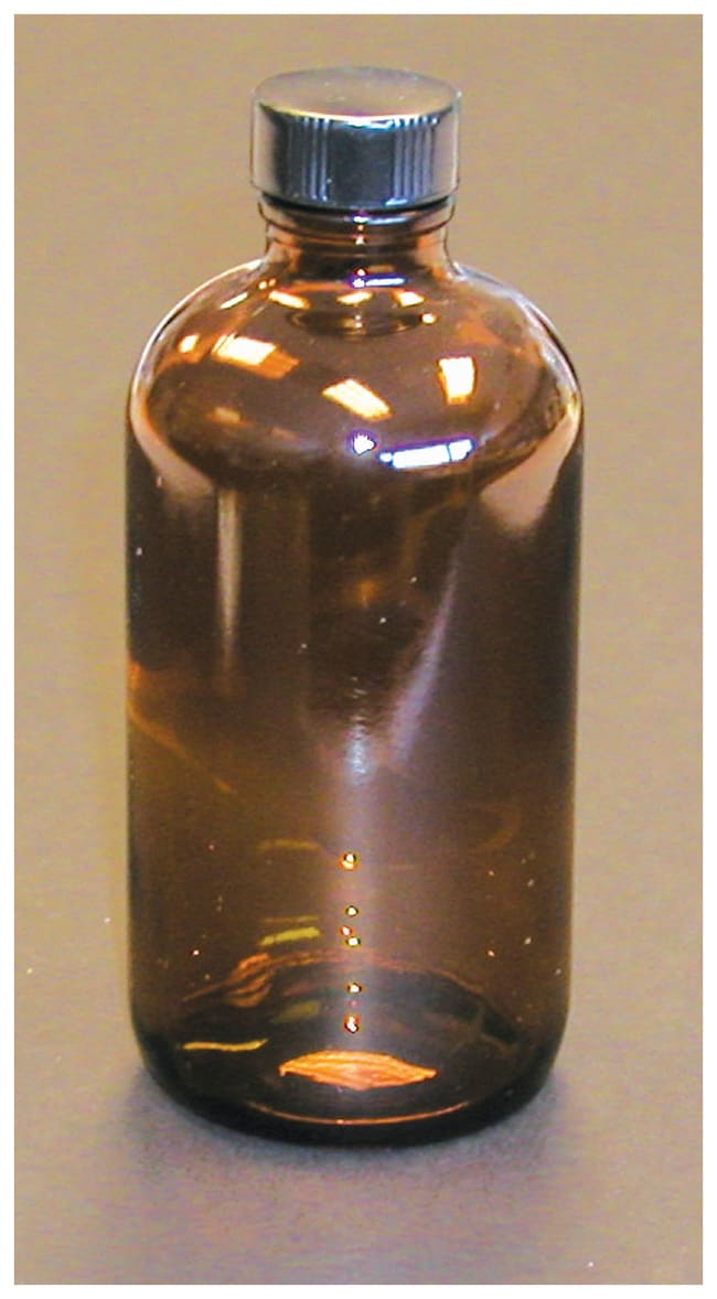 Thermo Fisher Scientific Wheaton Amber Boston Rounds with PTFE Faced PE-lined Caps