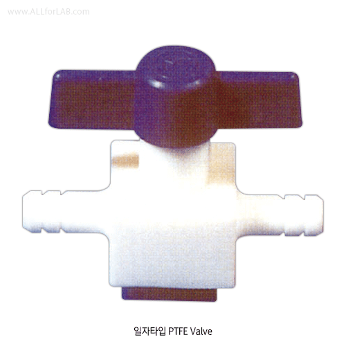 Daihan Science Cowie PTFE Stopcock, for Tubing and Hose, for Vacuum(5mmHg)/Pressure(1bar)<br>G
