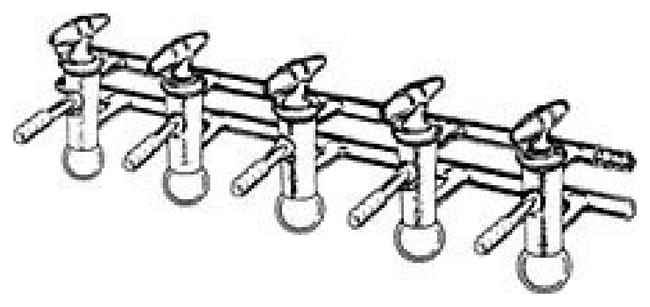 Thermo Fisher Scientific Kimble Kontes Vacuum/Gas Double Manifold with Glass Plugs