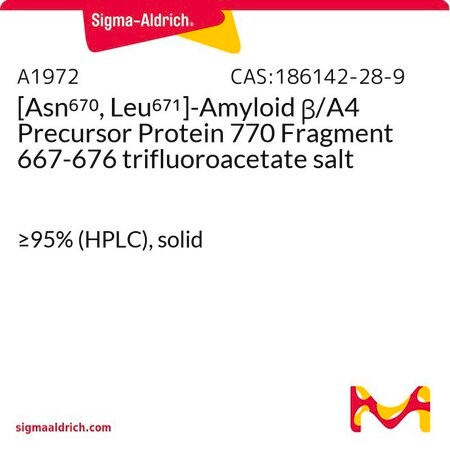 Merck [Asn670, Leu671]-Amyloid beta/A4 Precursor Protein 770 Fragment 667-676 trifluoroacetate salt