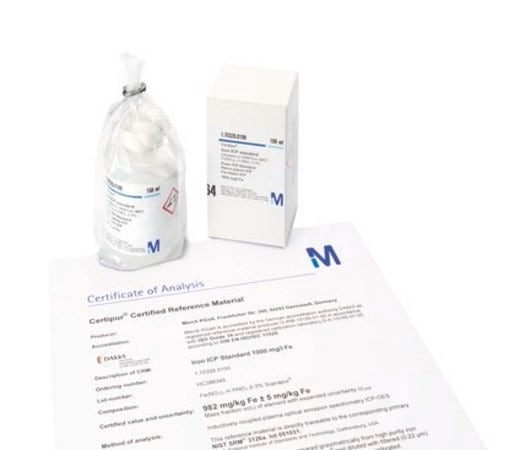 Merck TUNGSTEN ICP STANDARD TRACEABLE TO SRM F