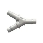 Y Tube Fitting with 400 Series Barbs, 3/32` (2.4 mm) ID Tubing