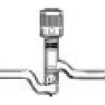 Thermo Fisher Scientific Kontes Straight with Tip-O-Ring PTFE Plug HI-VAC Valves, 0-4mm bore range; 9mm stem O.D.; 010 o-ring size shaft; 5-105 o-ring size tip