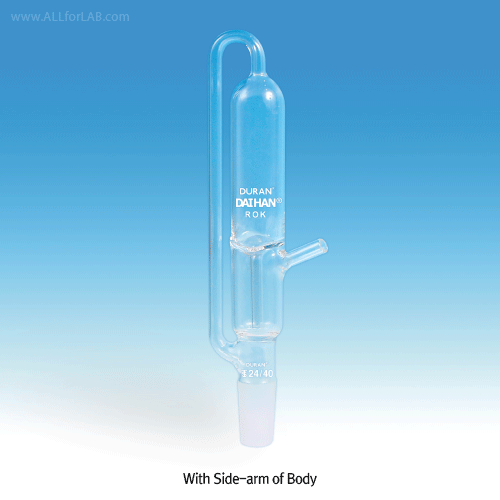 Daihan Science Gas Bubbler Joint, with ASTM & DIN Joints, Φ30×h205mm, 가스 버블러