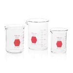 Low Form Griffin Beaker, Kimax단형 유리 비이커, Red Scale