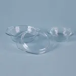 Glass Round Tray with Lid, Simax 유리 원형 트레이