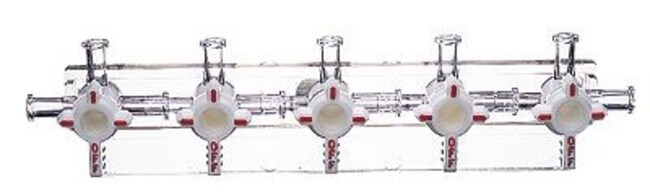 Thermo Fisher Scientific Polycarbonate Individual 5-Port Manifold, 360 rotation, Non-sterile