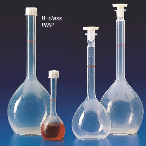 Daihan Science Kartell PMP B-Class Volumetric Flask, with GL-Screwcap & Stopper, DIN/ISO, 50~1