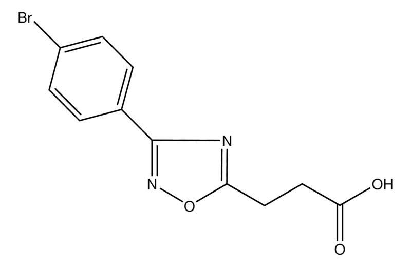 Merck 3-(3-(4-Bromophenyl)-1,2,4-oxadiazol-5-yl)propanoic acid