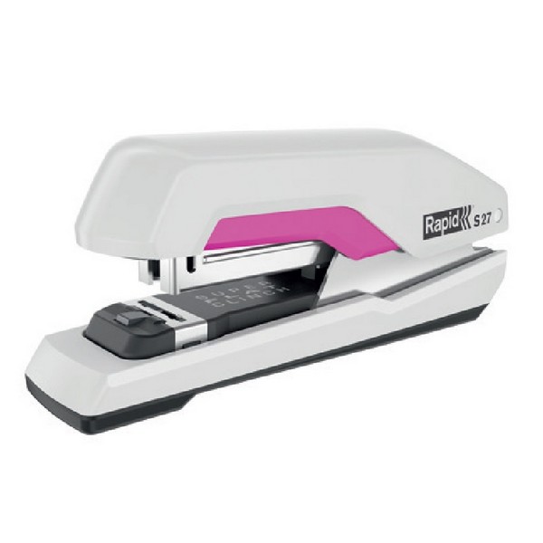 OFFICENEX rapid 스테플러 S27(33호침, 30매지철 화이트/핑크)
