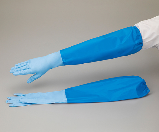 AS ONE Nitrile Gloves (with Arm Cover), 니트릴 장갑(팔 커버)