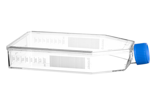 Greiner Bio One CELL CULTURE FLASK, 550 ML, 175 CM², PS,ADVANCED TC, BLUE STANDARD SCREW CAP, CLEAR, FLAT FLASK DESIGN, STERILE, 5 PCS./BAG