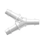 Y Tube Fitting with 500 Series Barbs, 1/8` (3.2 mm) ID Tubing