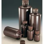 Thermo Fisher Scientific Nalgene Narrow-Mouth Amber HDPE Economy Bottles