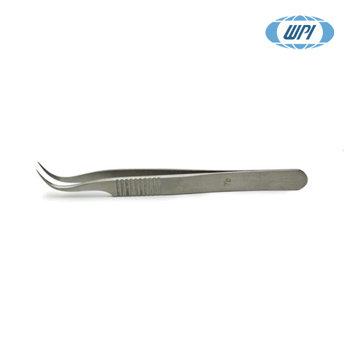 WPI 14101 / 듀몬트 포셉(Dumont Tweezers), 11 cm Long, Tip size - 0.05 x 0.01 mm, Bent 45°[1EA]
