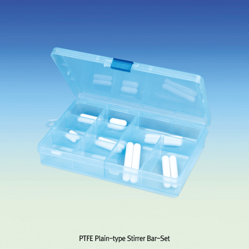 Daihan Science PTFE Plain-type Stirrer Bar-Set, for Lab & Industry, L15~80 mm, 16pcs/set<br>Exc