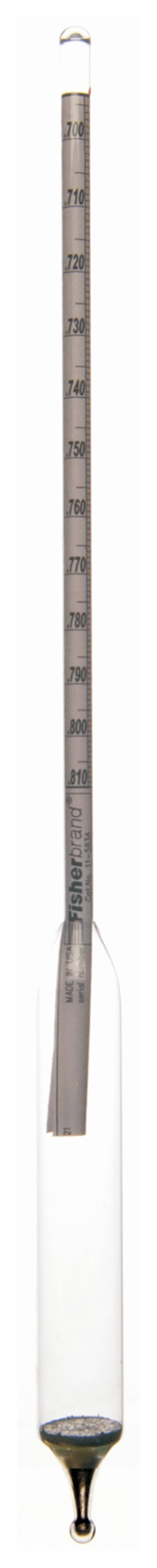 Thermo Fisher Scientific Replacement Hydrometers for FBA11582 Precision Specific Gravity Hydrometer Set