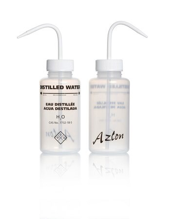 Merck Azlon Multi-Lingual Unvented Wash Bottles