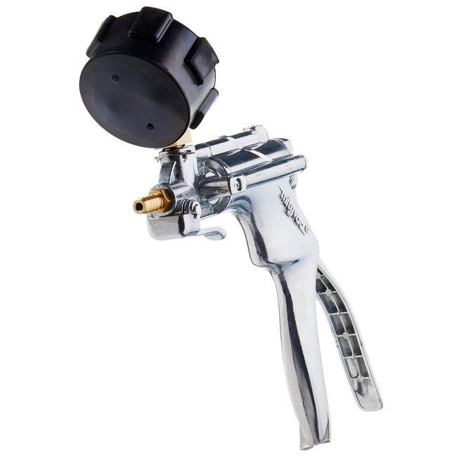 Thermo Fisher Scientific Nalgene Zinc/Aluminum Hand-Operated Vacuum Pump with Gauge