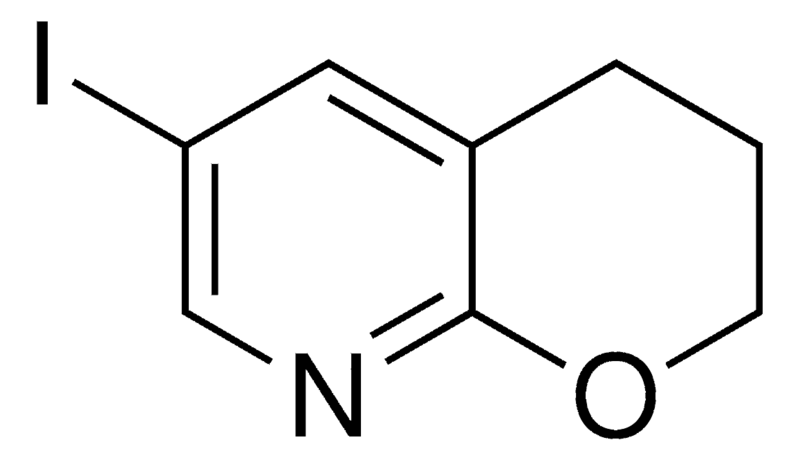 Merck 6-Iodo-3,4-dihydro-2H-pyrano[2,3-b]pyridine