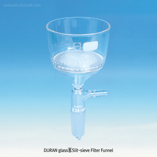 Daihan Science DURAN Slit-sieve Filter Funnel, Buchner with Perforated Plate and ASTM or DIN,