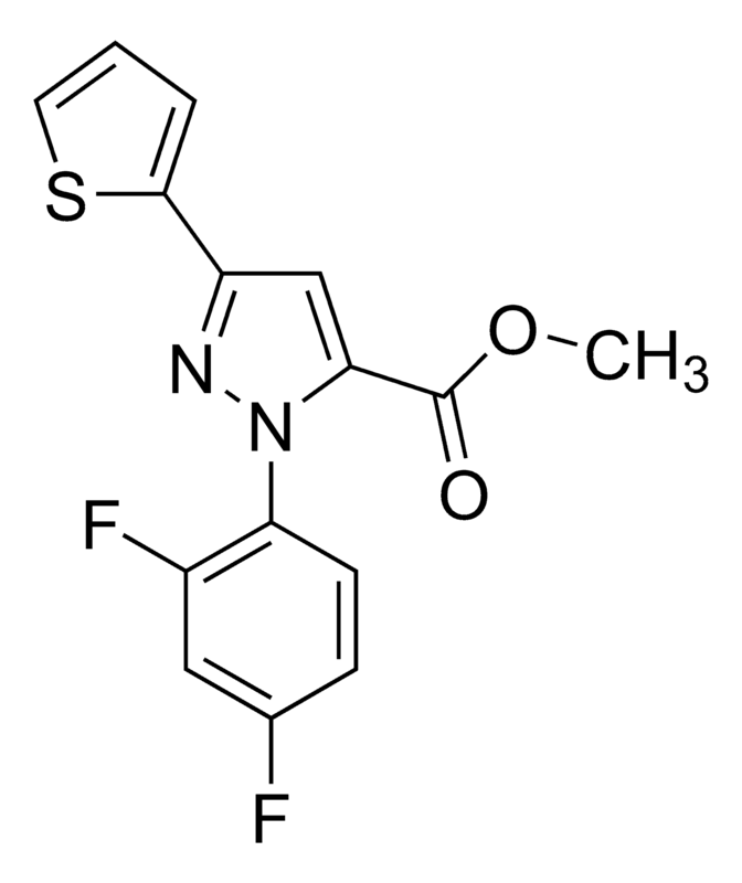 Merck Methyl 1-(2,4-difluorophenyl)-3-(thiophen-2-yl)-1H-pyrazole-5-carboxylate