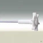 Stirring Rod - Impeller 교반봉 임펠러, Turbin-type, PTFE 테프론 재질