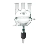 3-Neck Half Jacketed Round Bottom Flask with Drain Valve 3구 하부 자켓형 환저 플라스크